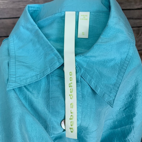 Debra Deroo Tie Front Silk Shirt - Picture 6 of 8